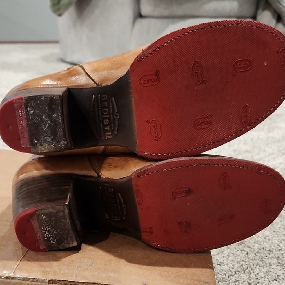 BED STU Brown Leather Ankle Boots